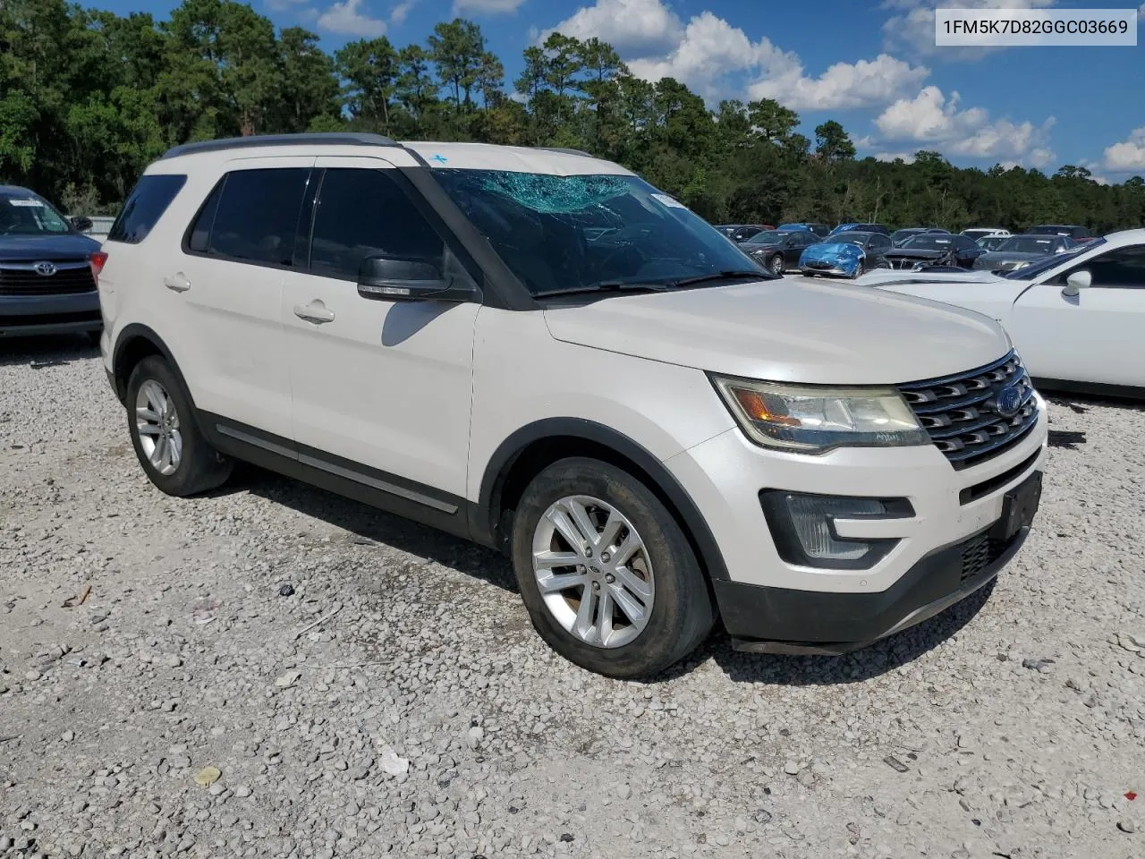 2016 Ford Explorer Xlt VIN: 1FM5K7D82GGC03669 Lot: 72043794