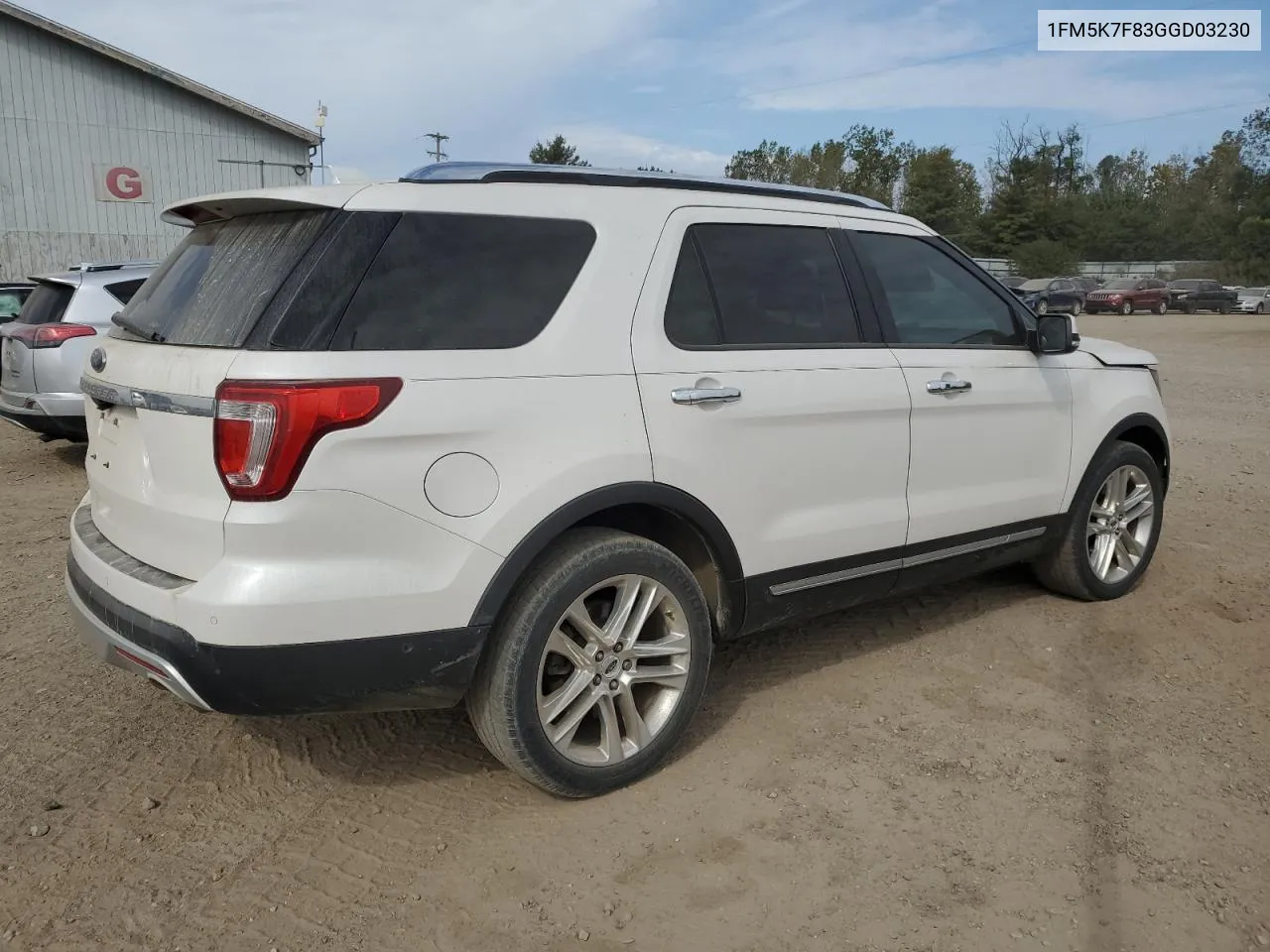 1FM5K7F83GGD03230 2016 Ford Explorer Limited