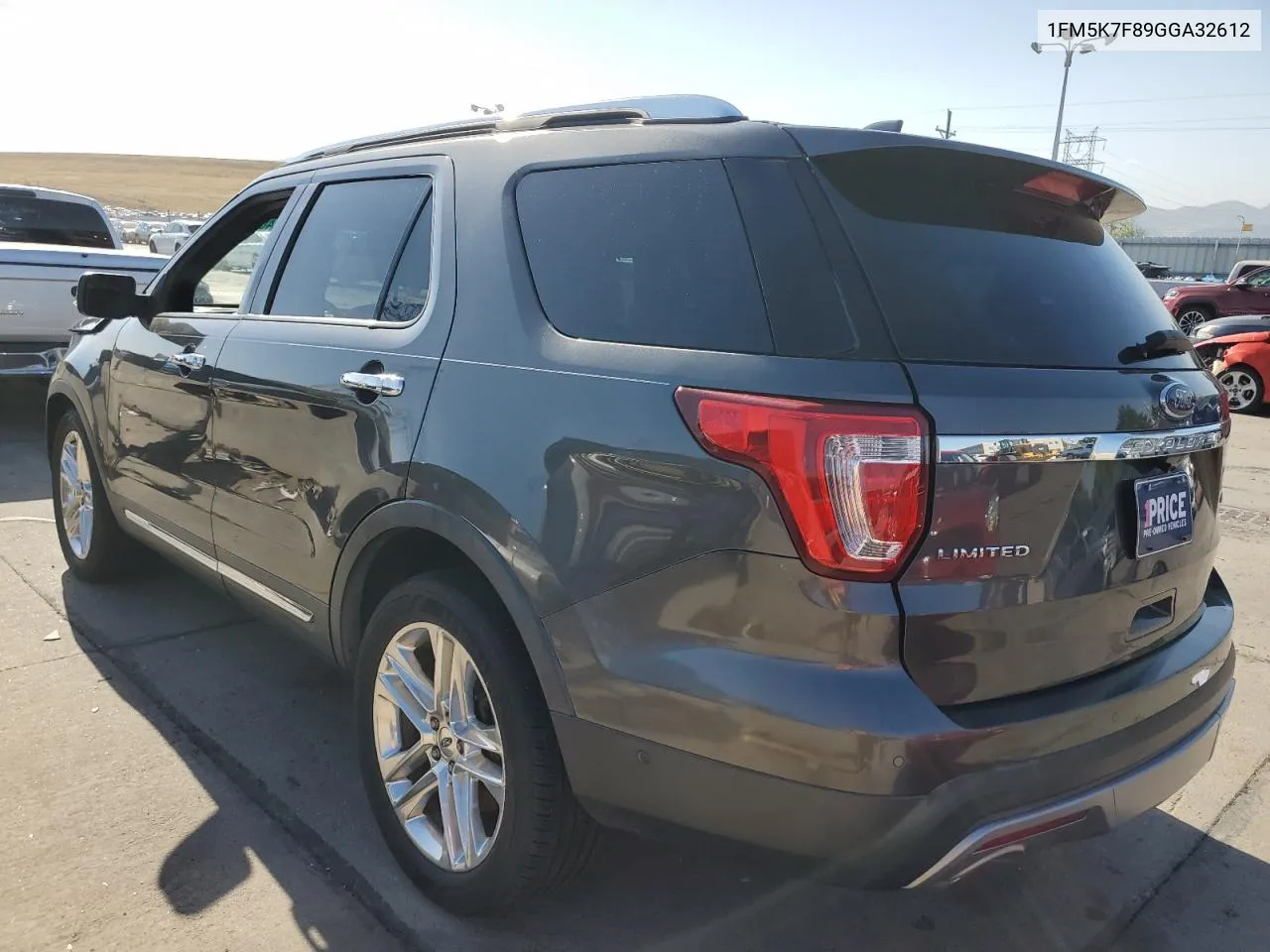 2016 Ford Explorer Limited VIN: 1FM5K7F89GGA32612 Lot: 72407434