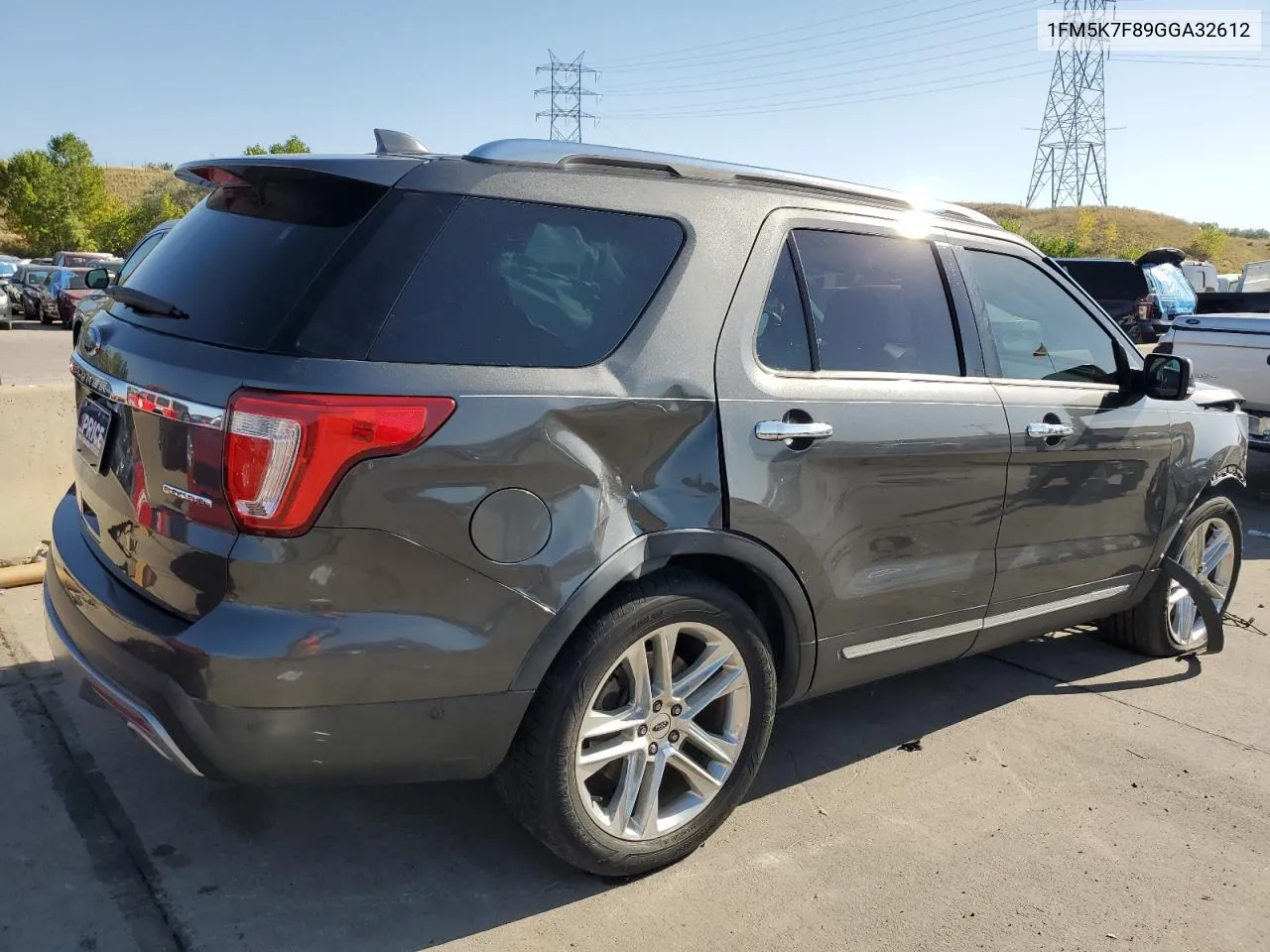 2016 Ford Explorer Limited VIN: 1FM5K7F89GGA32612 Lot: 72407434