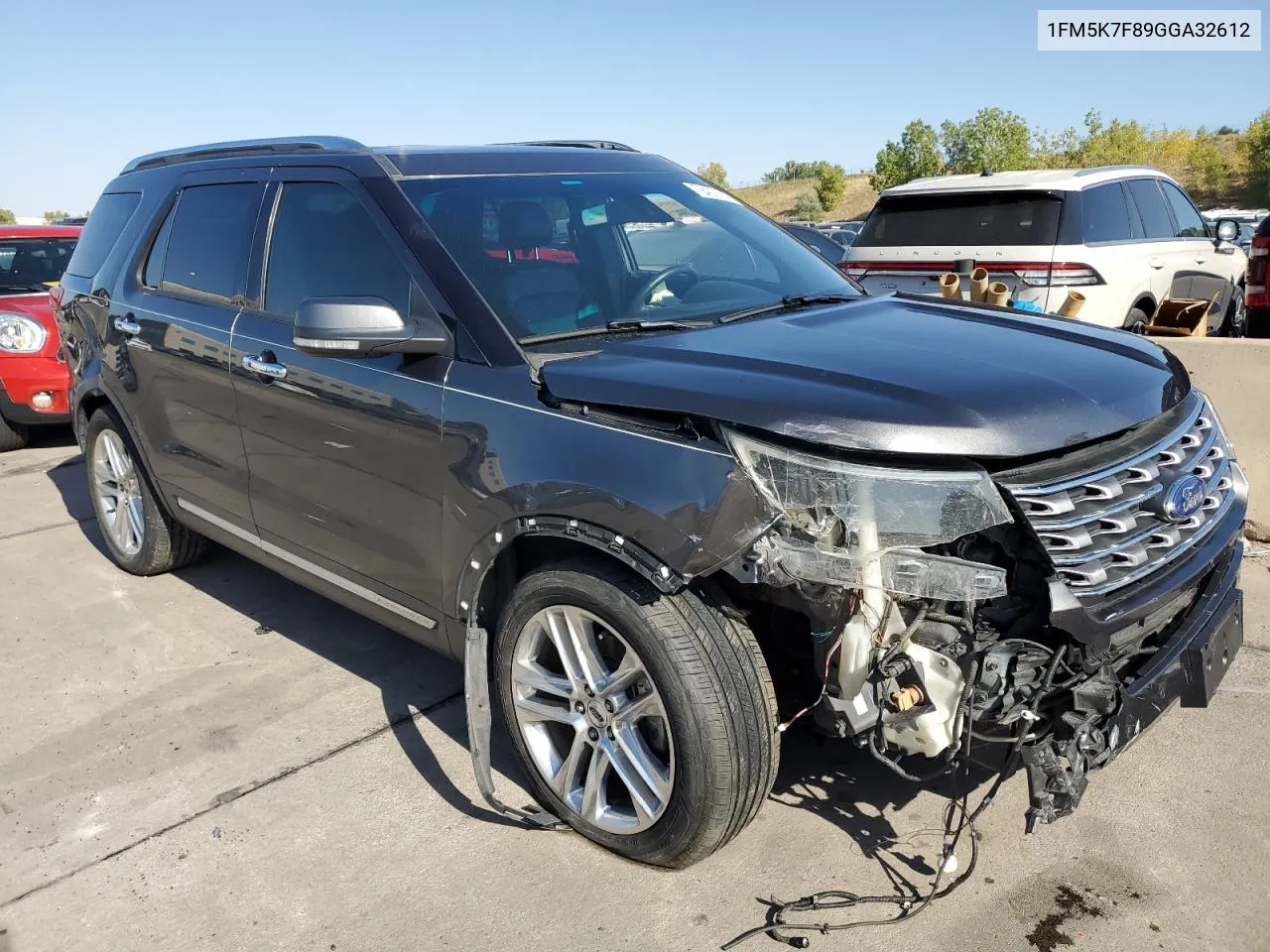 2016 Ford Explorer Limited VIN: 1FM5K7F89GGA32612 Lot: 72407434