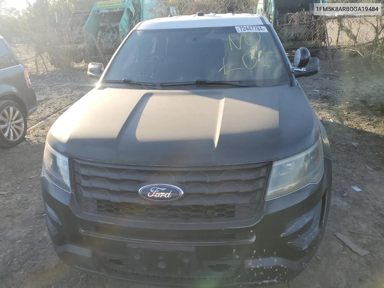 2016 Ford Explorer Police Interceptor VIN: 1FM5K8AR8GGA19484 Lot: 72447784