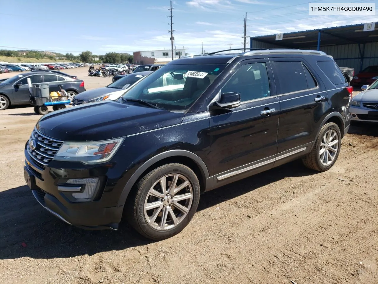 2016 Ford Explorer Limited VIN: 1FM5K7FH4GGD09490 Lot: 72463504