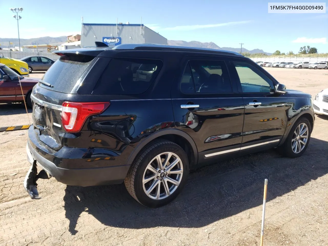 2016 Ford Explorer Limited VIN: 1FM5K7FH4GGD09490 Lot: 72463504