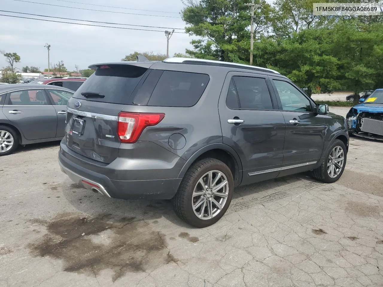 2016 Ford Explorer Limited VIN: 1FM5K8F84GGA08689 Lot: 72595204