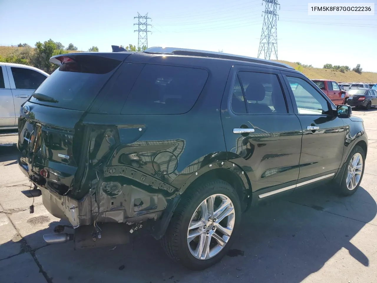 2016 Ford Explorer Limited VIN: 1FM5K8F87GGC22236 Lot: 72642674