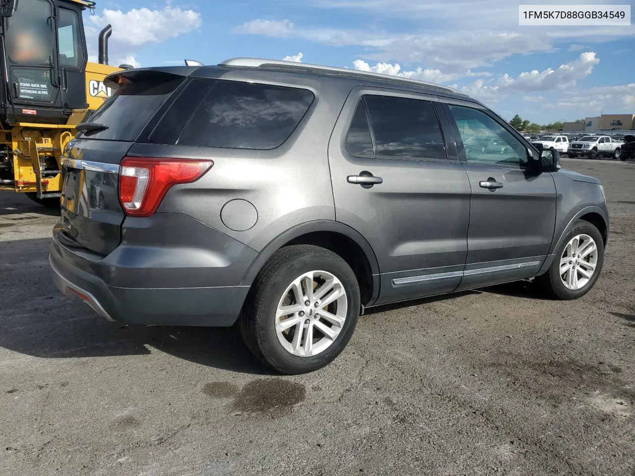 2016 Ford Explorer Xlt VIN: 1FM5K7D88GGB34549 Lot: 72659634