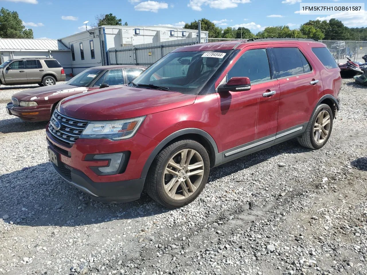 2016 Ford Explorer Limited VIN: 1FM5K7FH1GGB61587 Lot: 72784944