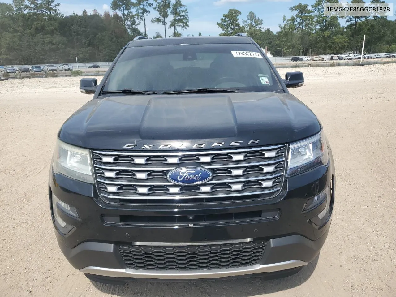 2016 Ford Explorer Limited VIN: 1FM5K7F85GGC81828 Lot: 72800274