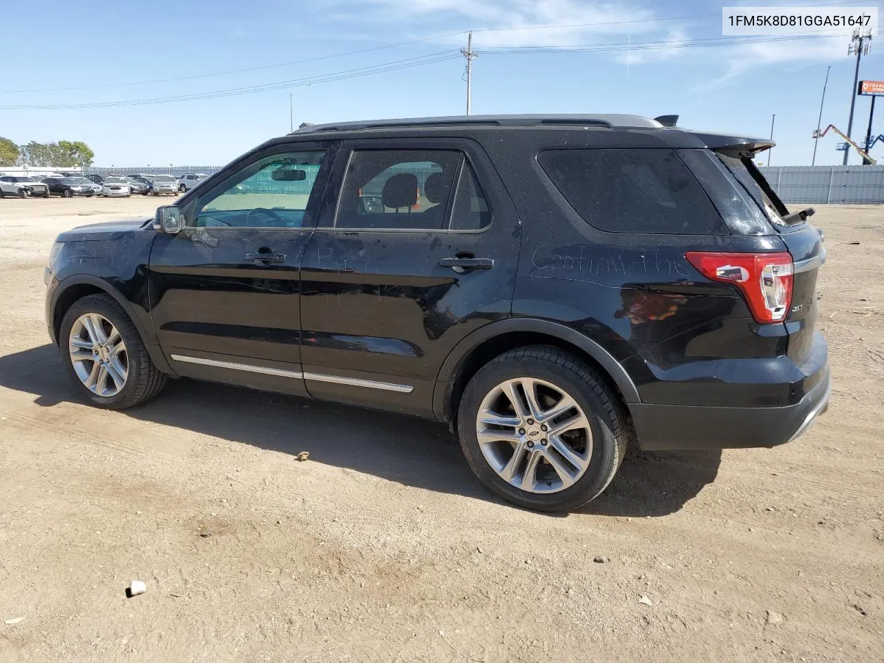 2016 Ford Explorer Xlt VIN: 1FM5K8D81GGA51647 Lot: 73189064