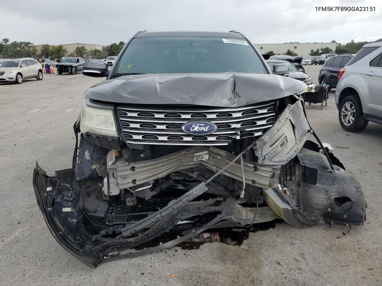 2016 Ford Explorer Limited VIN: 1FM5K7F89GGA23151 Lot: 73282954