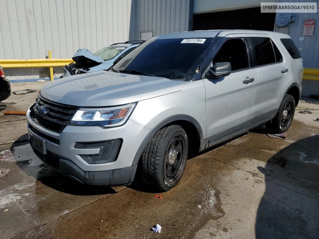 2016 Ford Explorer Police Interceptor VIN: 1FM5K8AR5GGA19510 Lot: 73411794