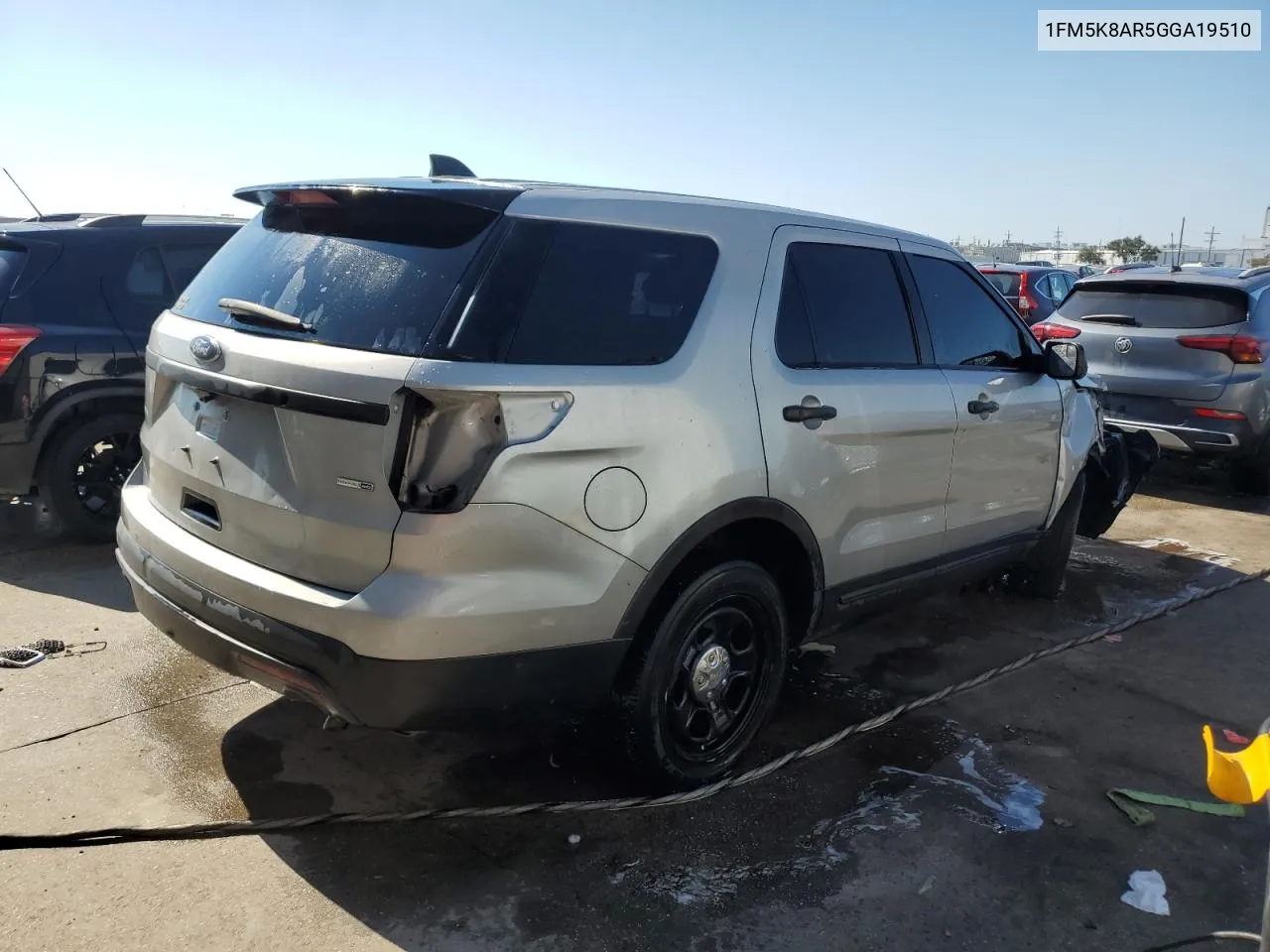 2016 Ford Explorer Police Interceptor VIN: 1FM5K8AR5GGA19510 Lot: 73411794