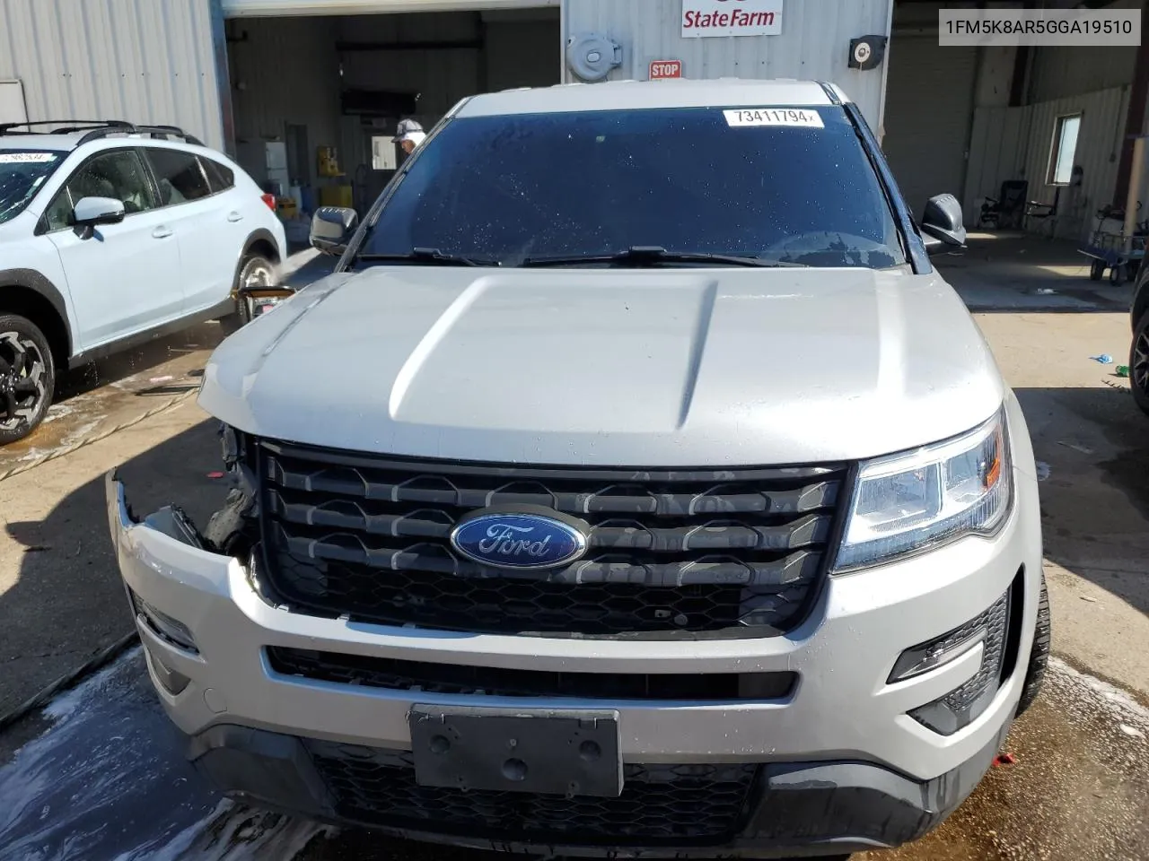 2016 Ford Explorer Police Interceptor VIN: 1FM5K8AR5GGA19510 Lot: 73411794