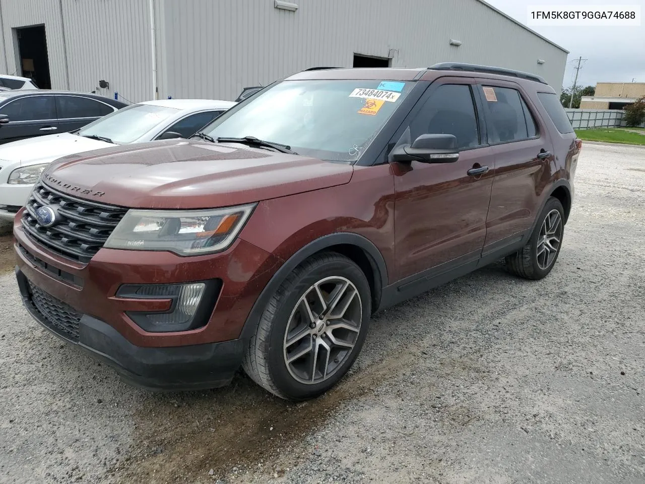 2016 Ford Explorer Sport VIN: 1FM5K8GT9GGA74688 Lot: 73484074