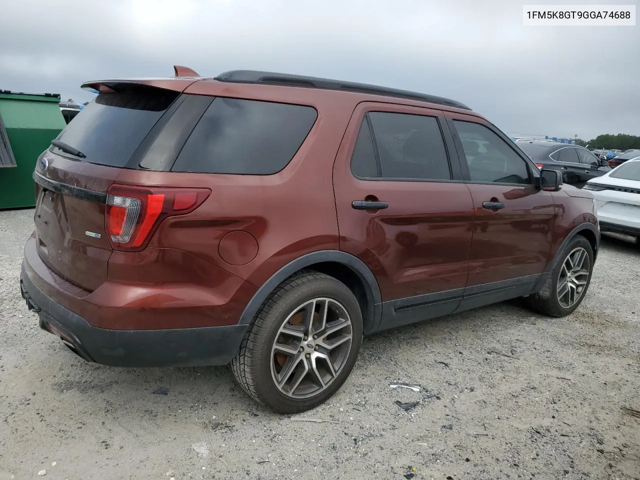 2016 Ford Explorer Sport VIN: 1FM5K8GT9GGA74688 Lot: 73484074