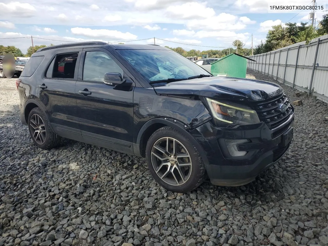 2016 Ford Explorer Sport VIN: 1FM5K8GTXGGC80215 Lot: 73496554