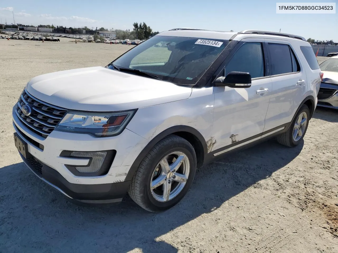 2016 Ford Explorer Xlt VIN: 1FM5K7D88GGC34523 Lot: 73525134