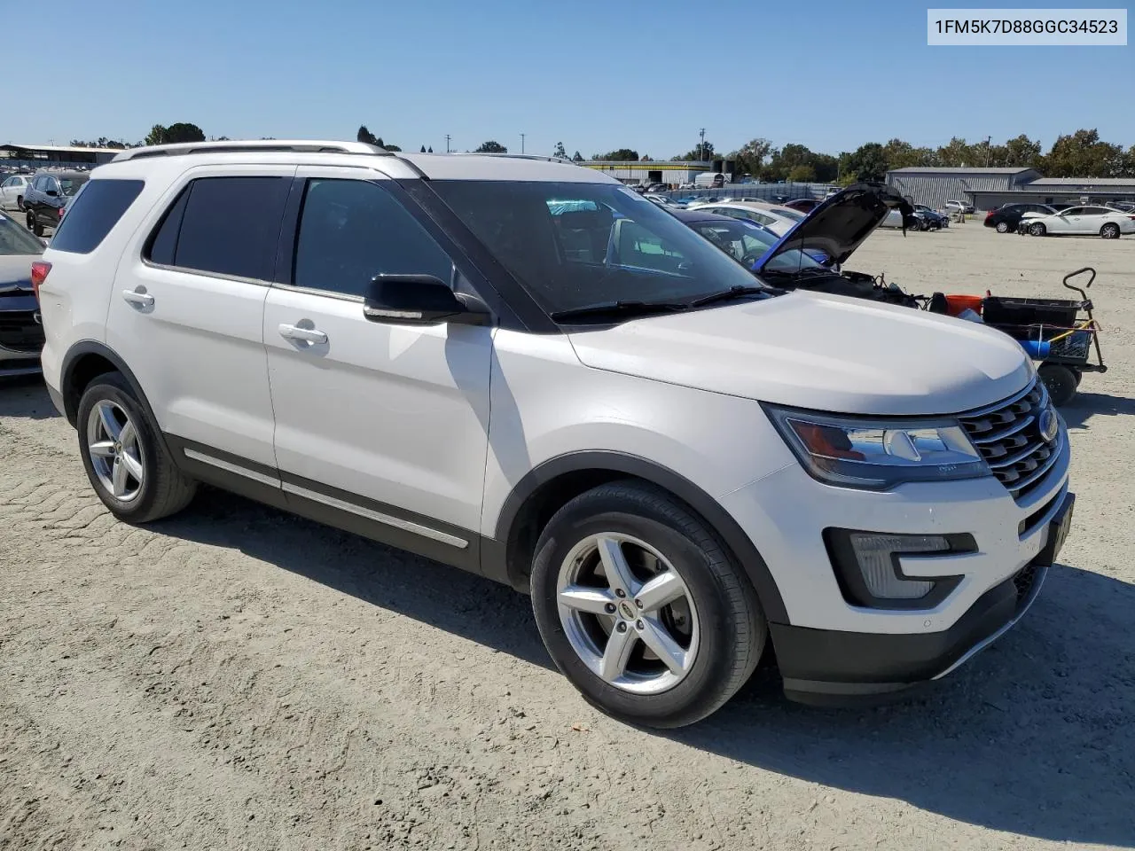 2016 Ford Explorer Xlt VIN: 1FM5K7D88GGC34523 Lot: 73525134