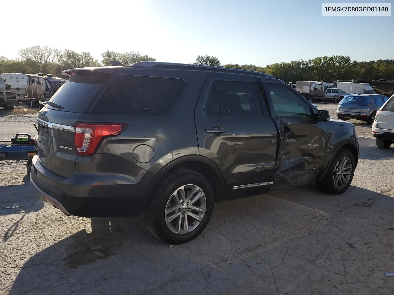 2016 Ford Explorer Xlt VIN: 1FM5K7D80GGD01180 Lot: 73956184