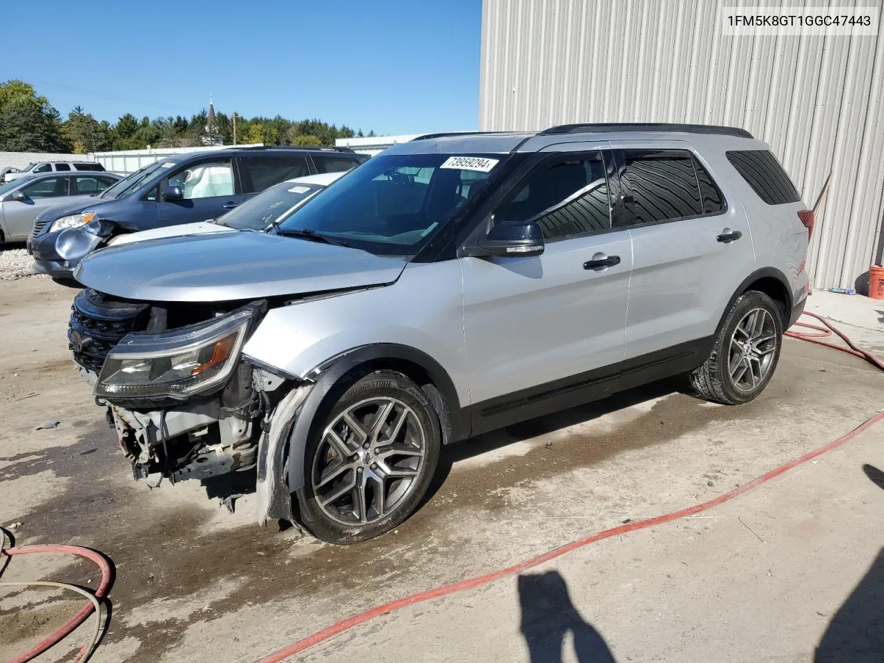 2016 Ford Explorer Sport VIN: 1FM5K8GT1GGC47443 Lot: 73959294