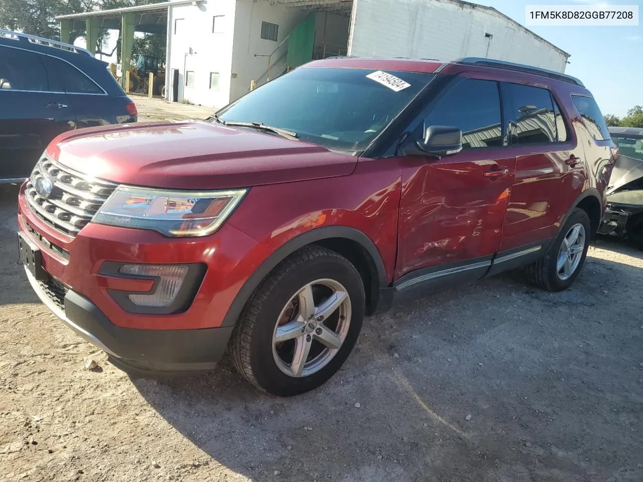 2016 Ford Explorer Xlt VIN: 1FM5K8D82GGB77208 Lot: 74194504