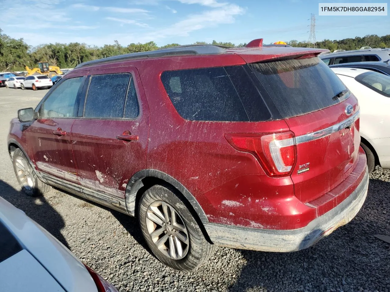 2016 Ford Explorer Xlt VIN: 1FM5K7DH8GGA82954 Lot: 74204984