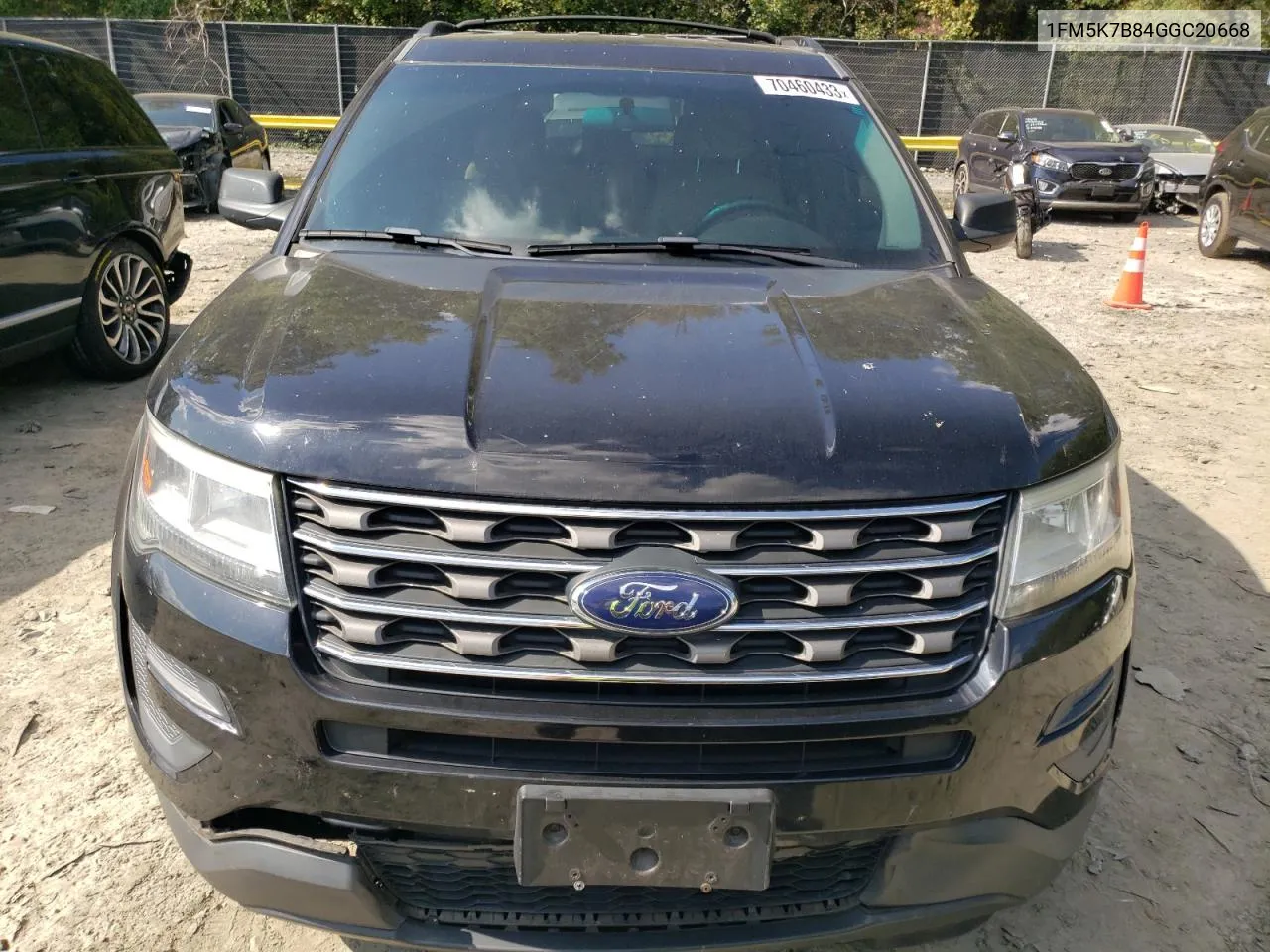 2016 Ford Explorer VIN: 1FM5K7B84GGC20668 Lot: 74221354