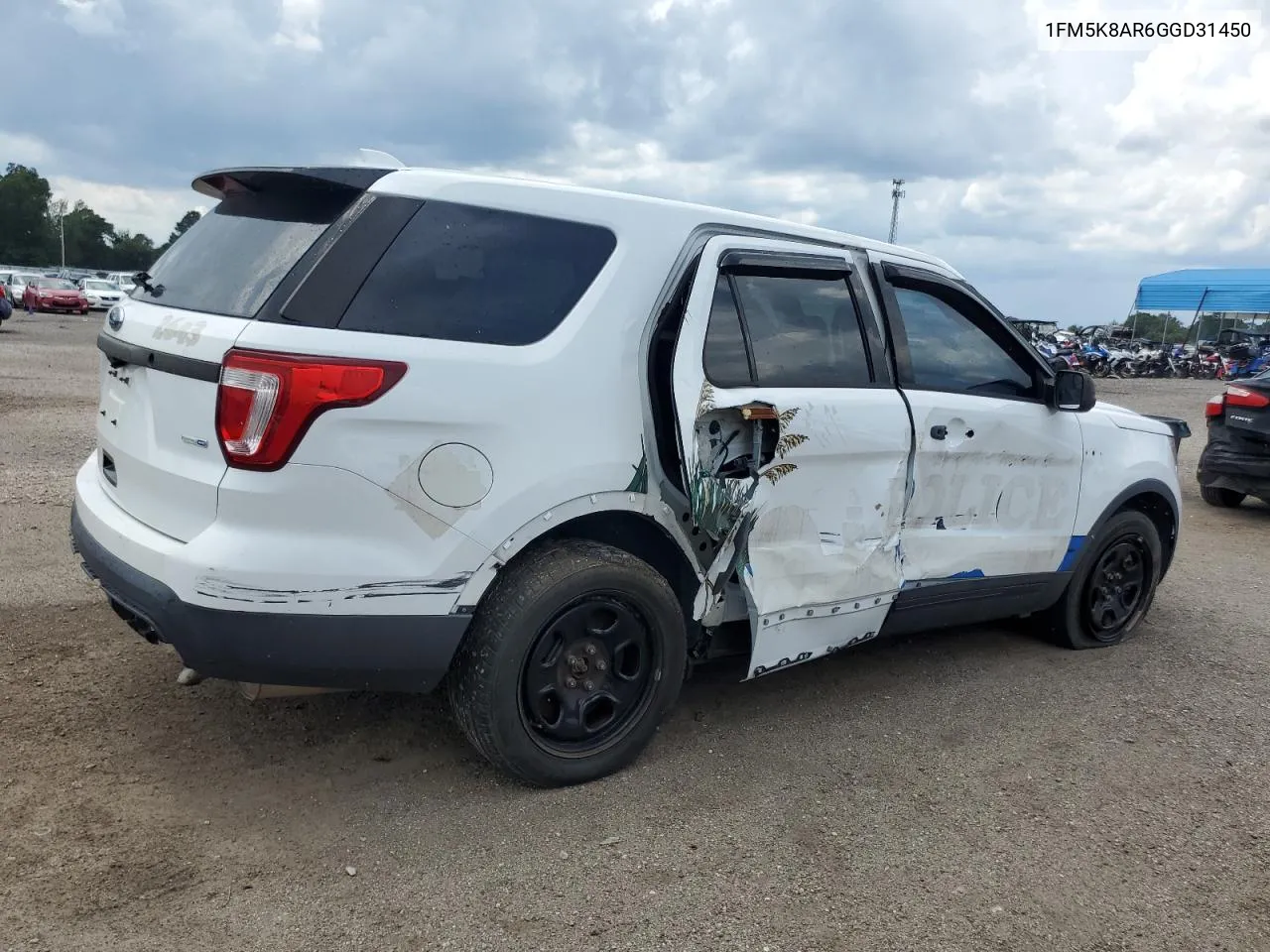 1FM5K8AR6GGD31450 2016 Ford Explorer Police Interceptor