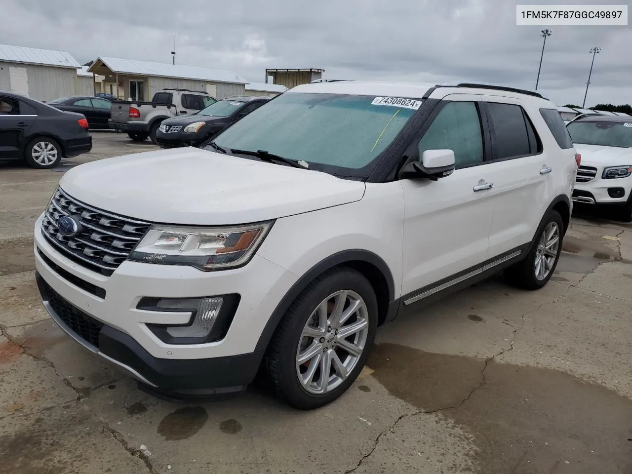 2016 Ford Explorer Limited VIN: 1FM5K7F87GGC49897 Lot: 74308624