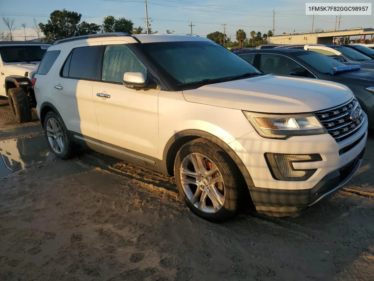 2016 Ford Explorer Limited VIN: 1FM5K7F82GGC98957 Lot: 74338044