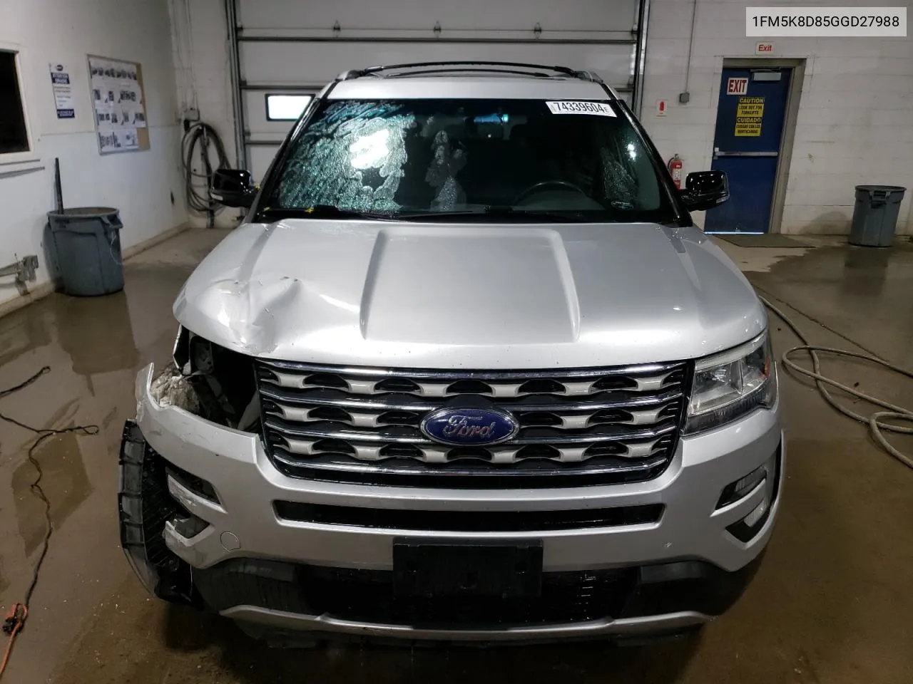 2016 Ford Explorer Xlt VIN: 1FM5K8D85GGD27988 Lot: 74339604