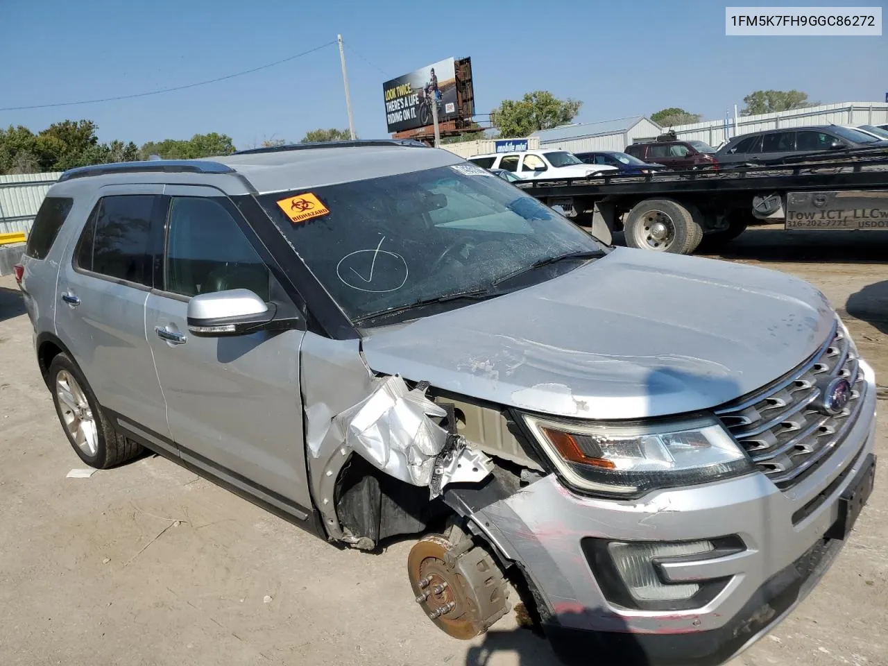 2016 Ford Explorer Limited VIN: 1FM5K7FH9GGC86272 Lot: 74351394