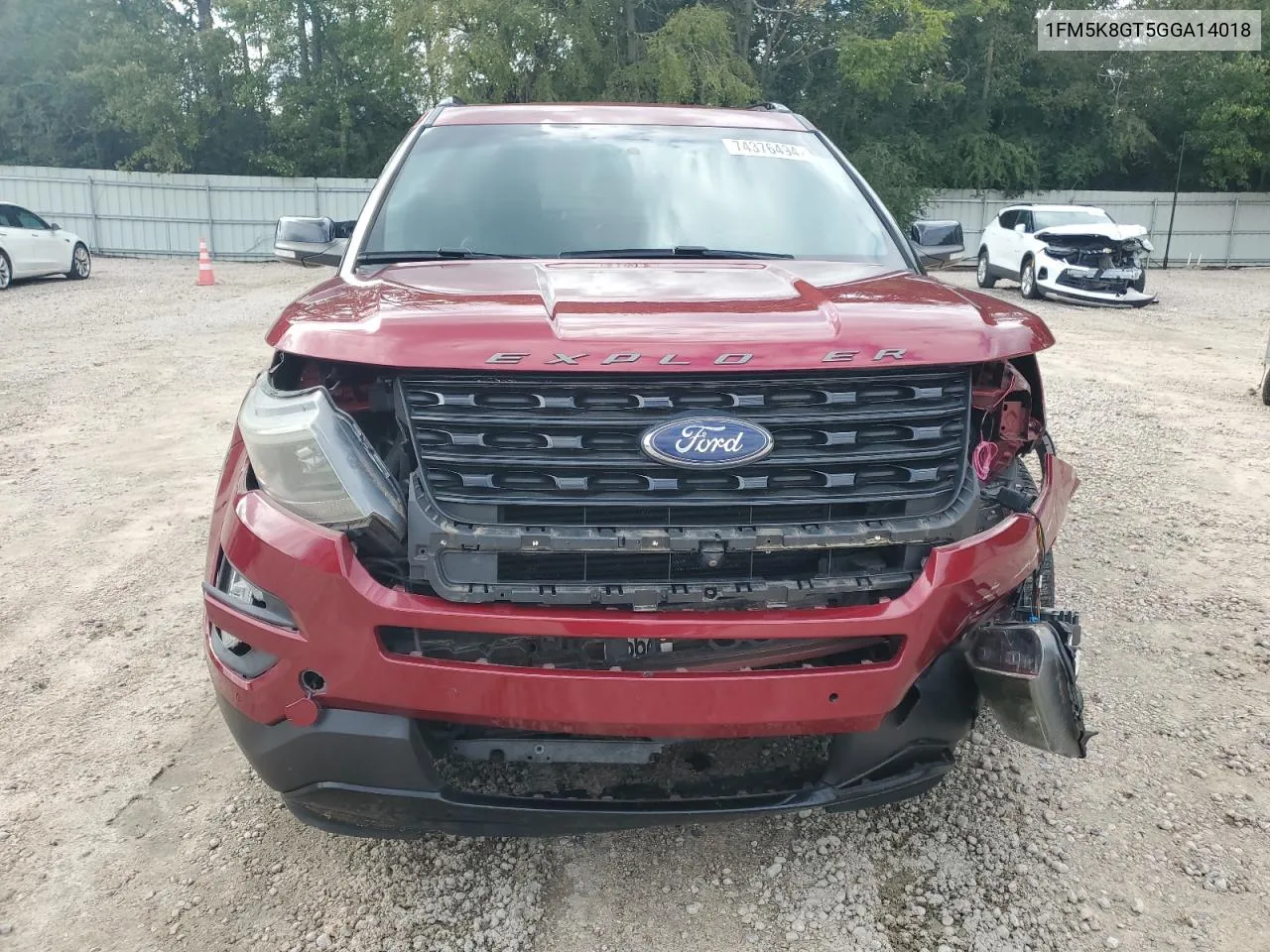 1FM5K8GT5GGA14018 2016 Ford Explorer Sport