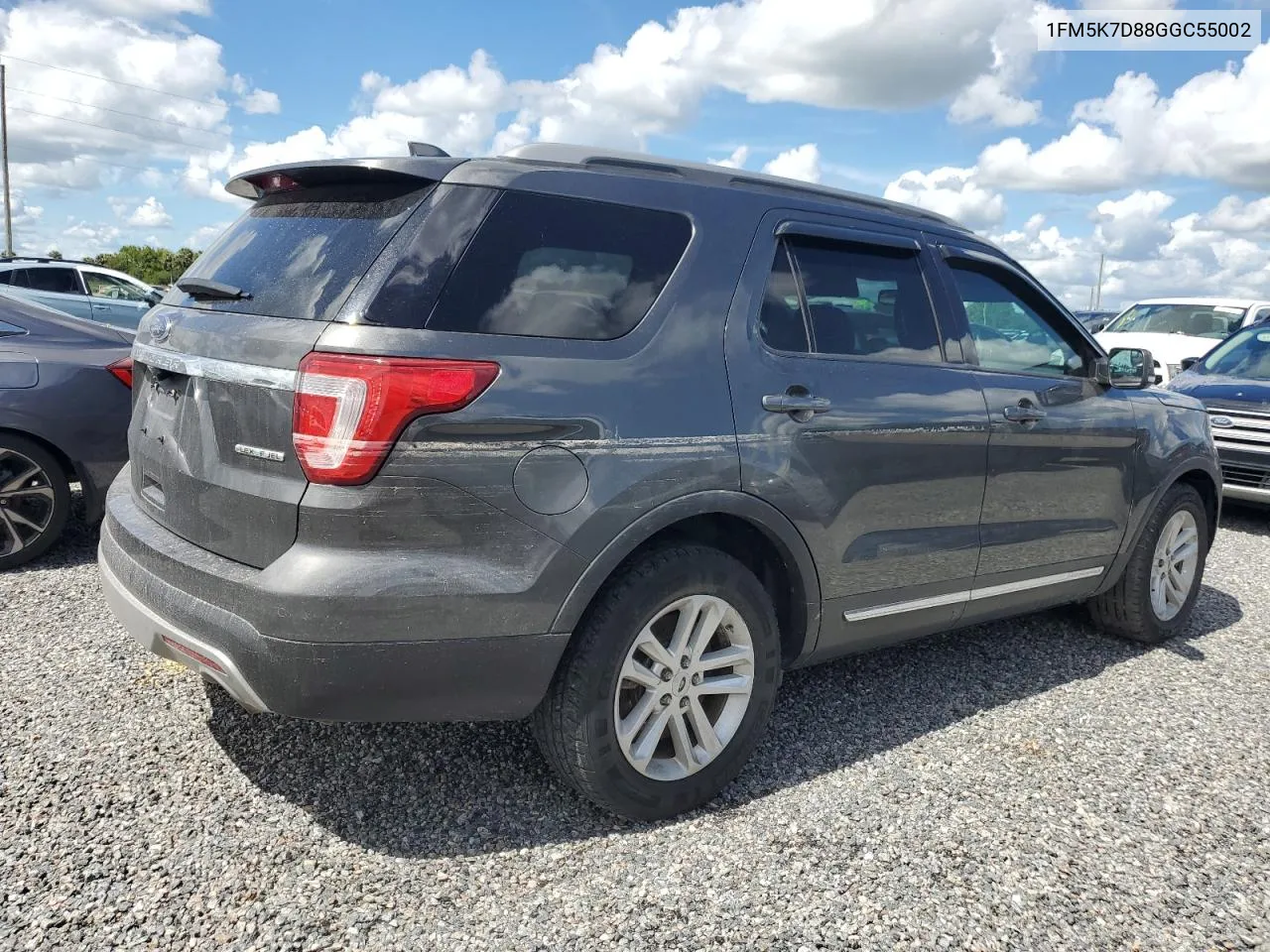 2016 Ford Explorer Xlt VIN: 1FM5K7D88GGC55002 Lot: 74396964