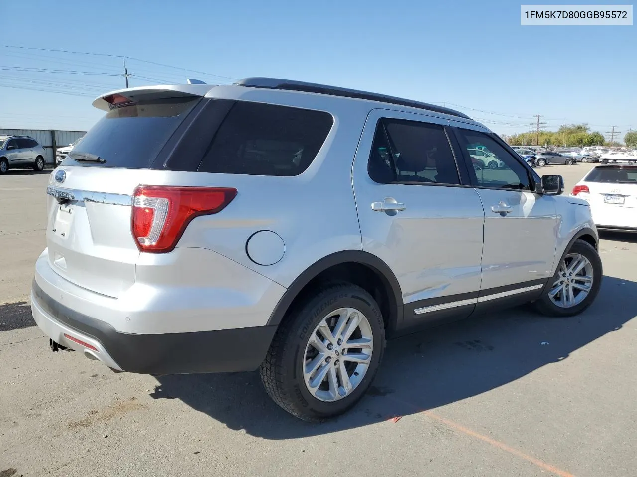 1FM5K7D80GGB95572 2016 Ford Explorer Xlt