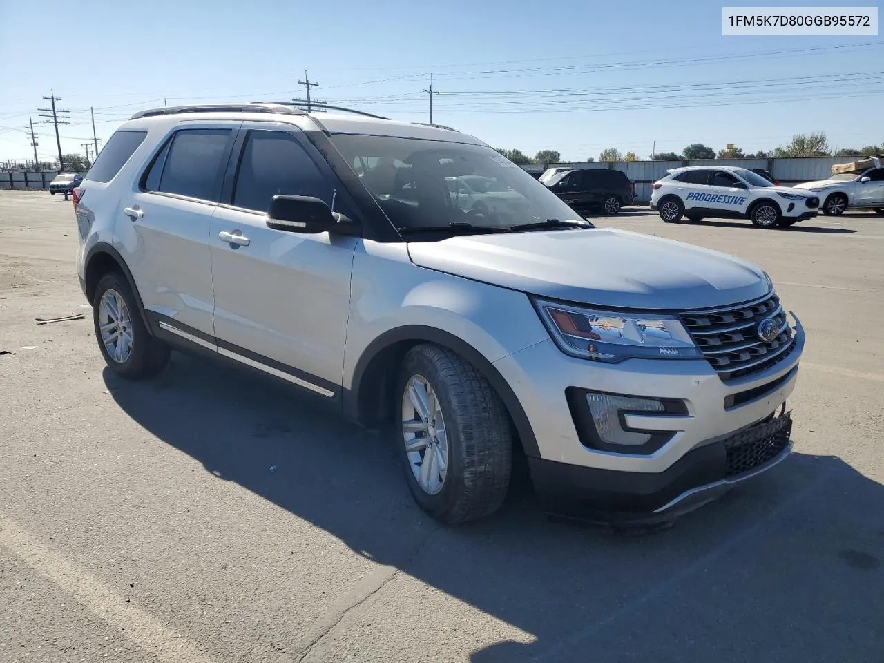 2016 Ford Explorer Xlt VIN: 1FM5K7D80GGB95572 Lot: 74496444