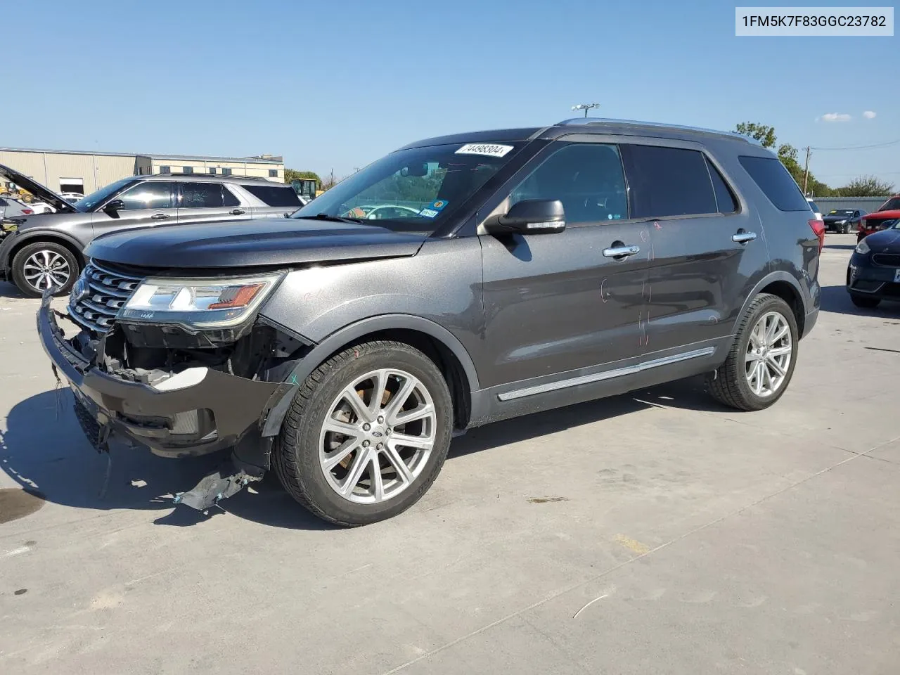 2016 Ford Explorer Limited VIN: 1FM5K7F83GGC23782 Lot: 74498304