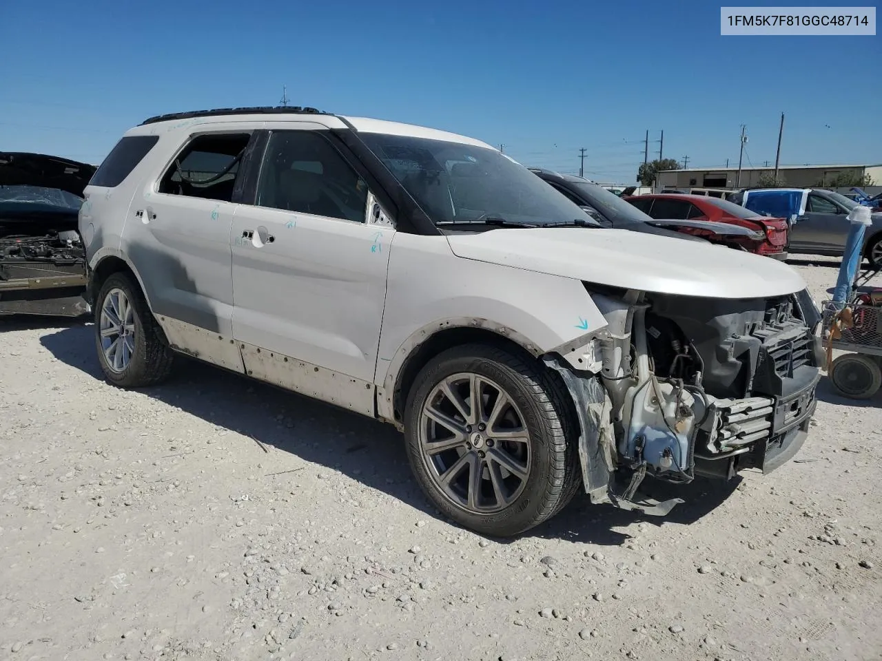 2016 Ford Explorer Limited VIN: 1FM5K7F81GGC48714 Lot: 74526844