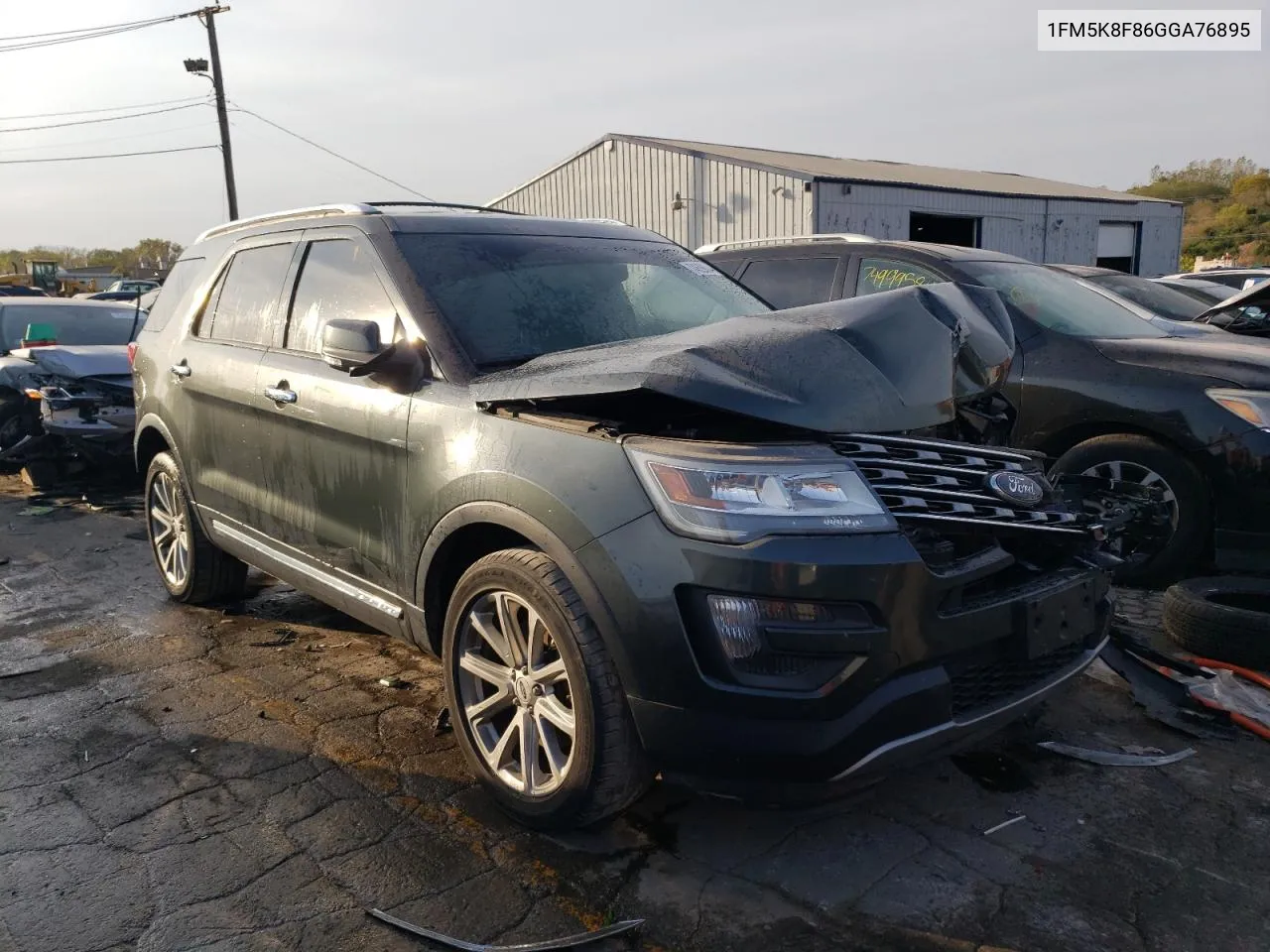 2016 Ford Explorer Limited VIN: 1FM5K8F86GGA76895 Lot: 74699044