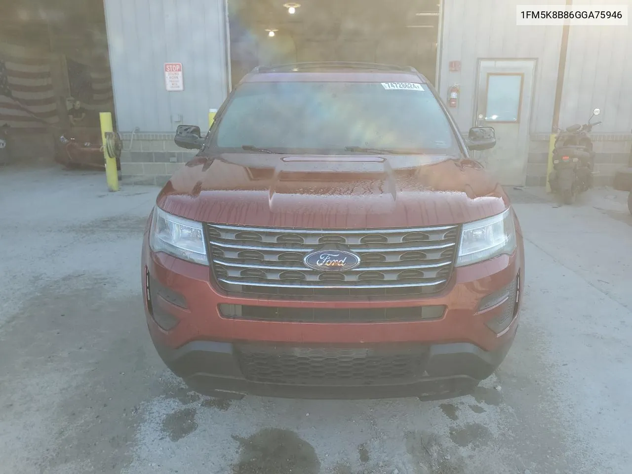 2016 Ford Explorer VIN: 1FM5K8B86GGA75946 Lot: 74728624