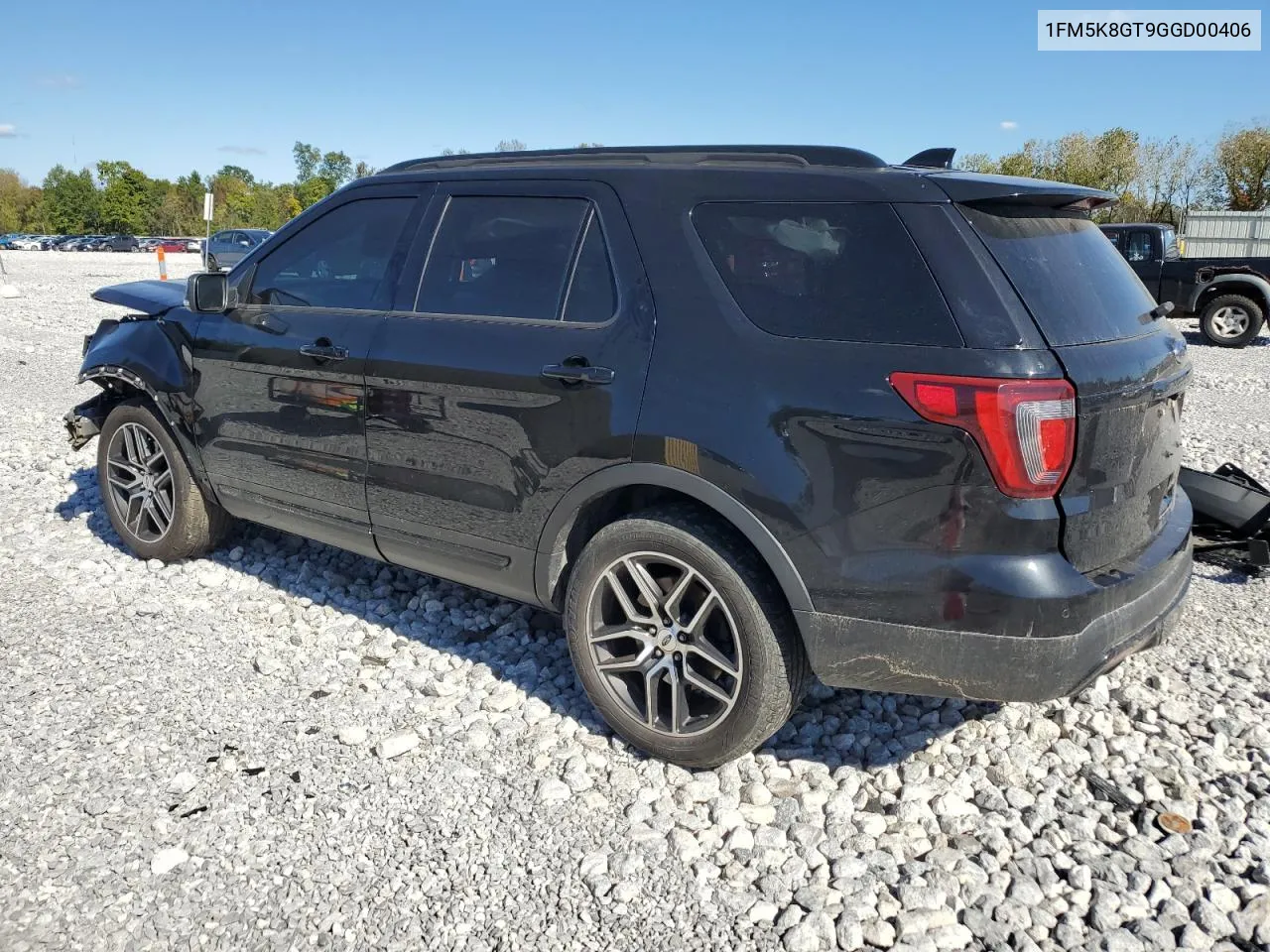 2016 Ford Explorer Sport VIN: 1FM5K8GT9GGD00406 Lot: 74936694