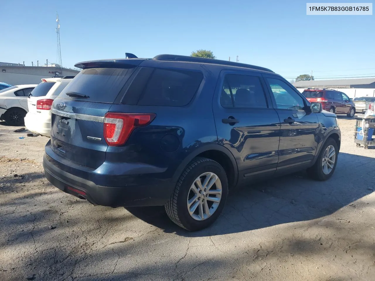 2016 Ford Explorer VIN: 1FM5K7B83GGB16785 Lot: 74939764