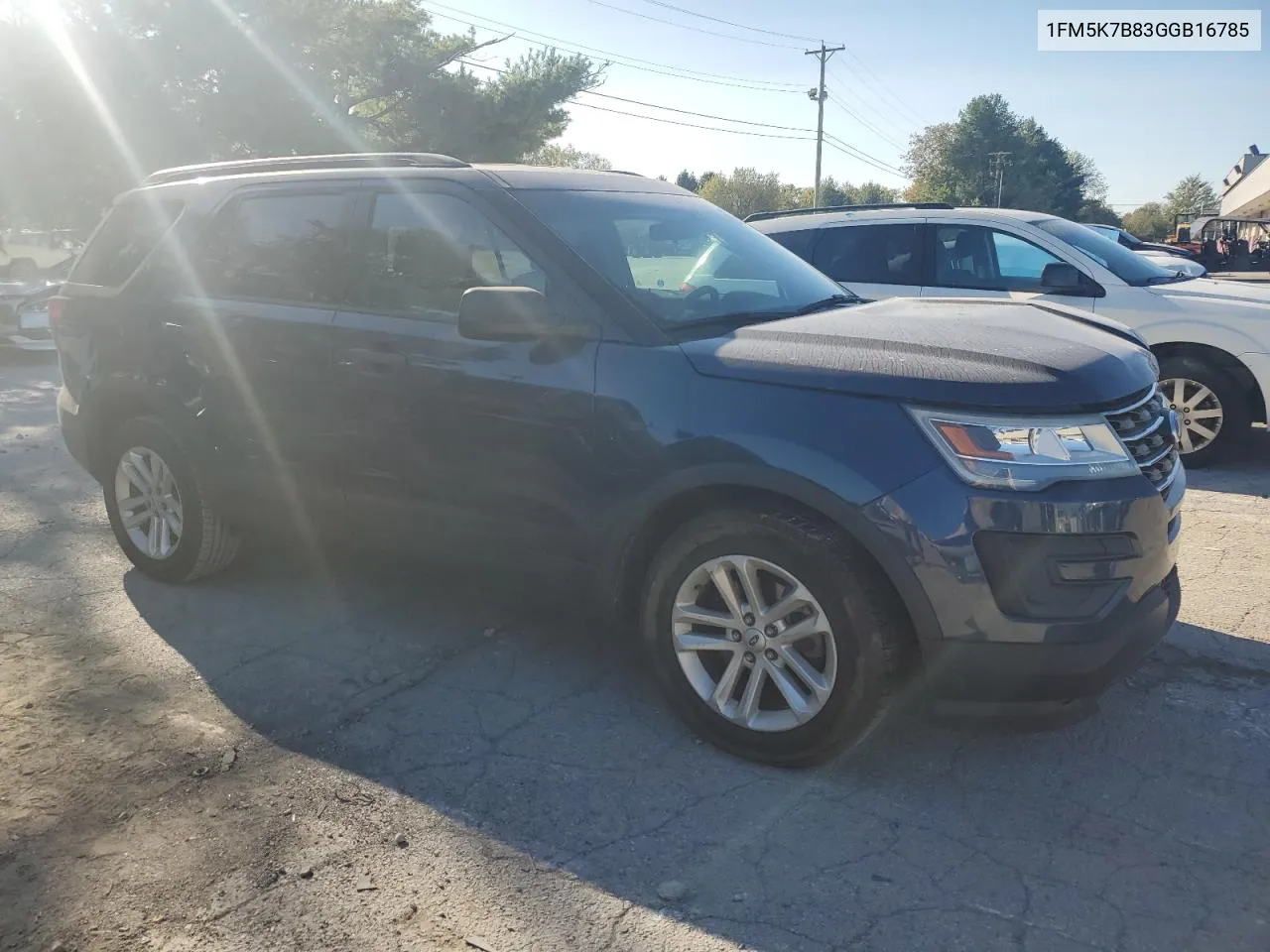 2016 Ford Explorer VIN: 1FM5K7B83GGB16785 Lot: 74939764