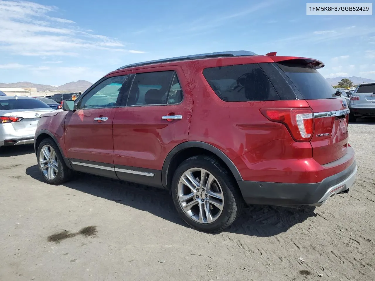 2016 Ford Explorer Limited VIN: 1FM5K8F87GGB52429 Lot: 75013704