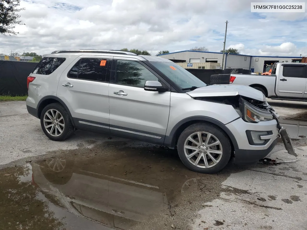 2016 Ford Explorer Limited VIN: 1FM5K7F81GGC25238 Lot: 75064894