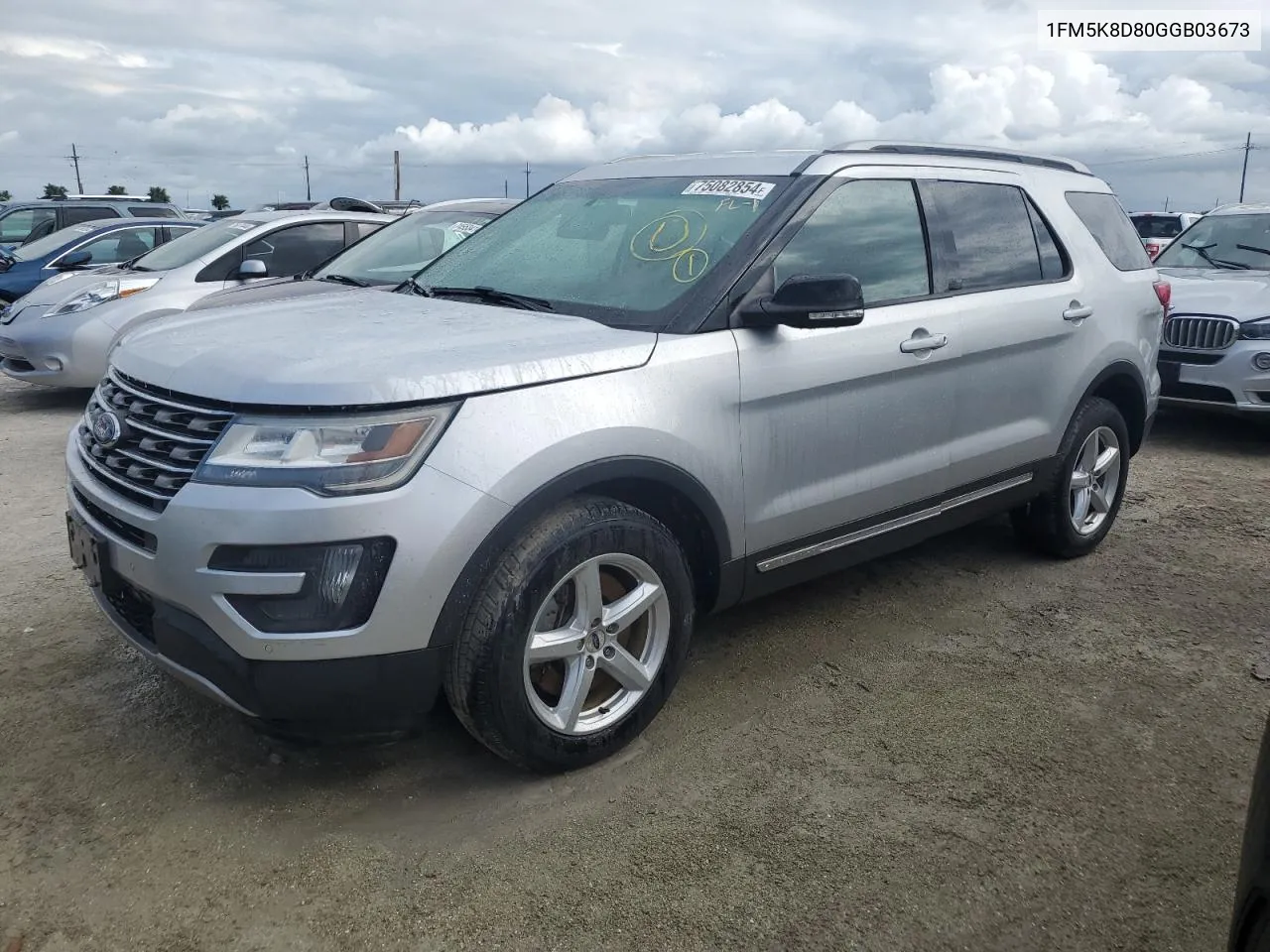 2016 Ford Explorer Xlt VIN: 1FM5K8D80GGB03673 Lot: 75082854