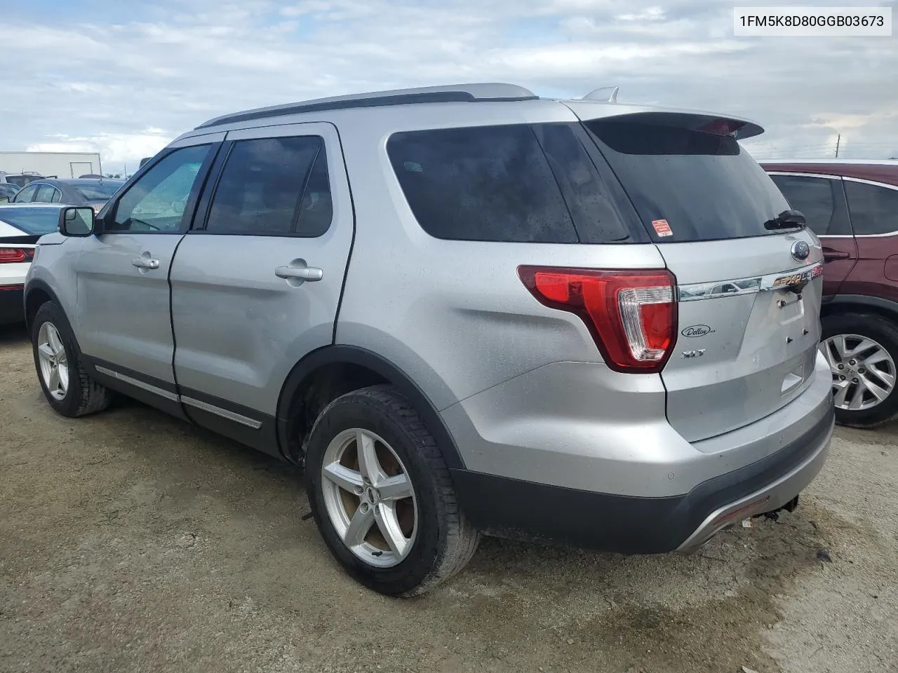 2016 Ford Explorer Xlt VIN: 1FM5K8D80GGB03673 Lot: 75082854