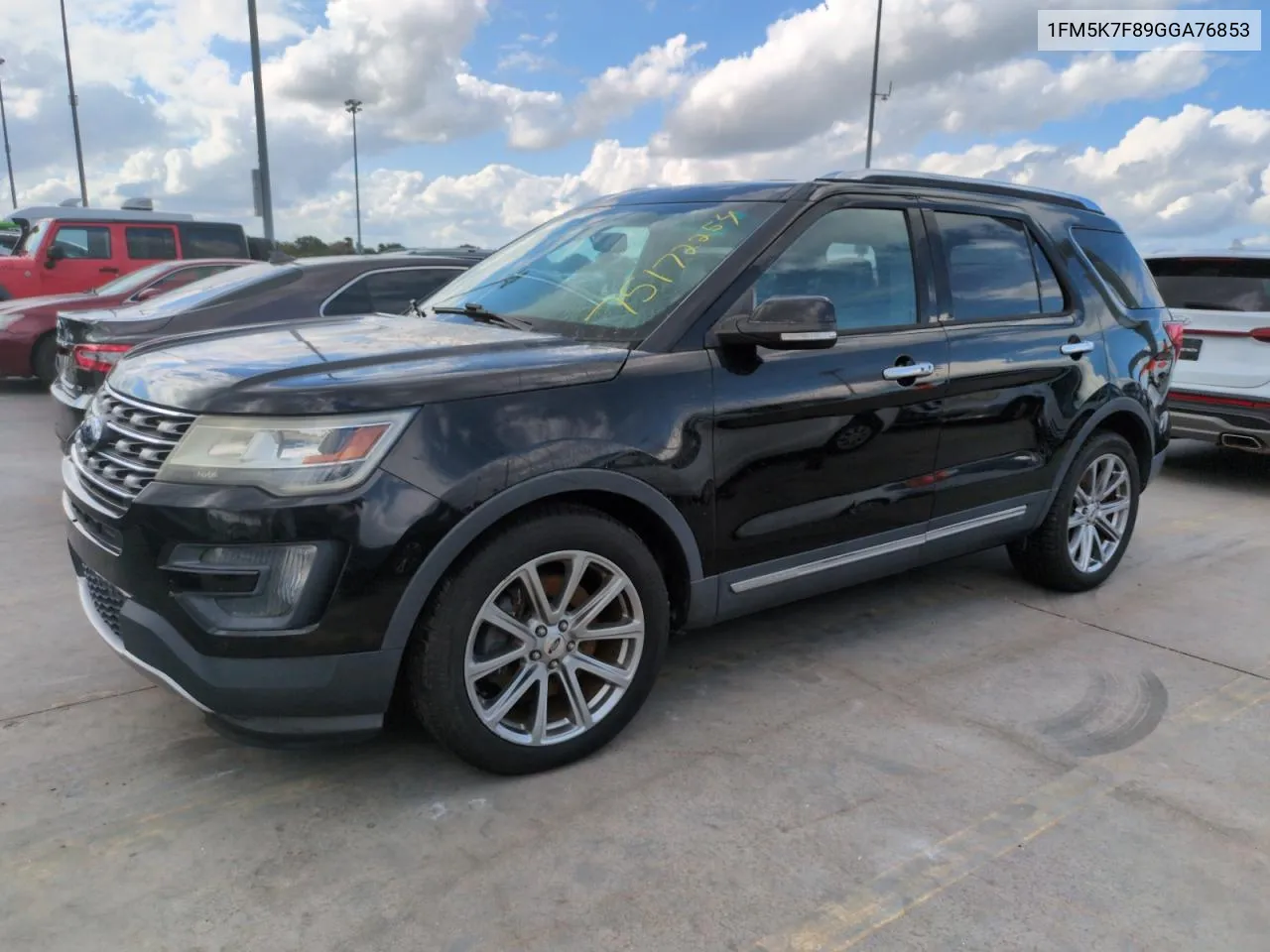 2016 Ford Explorer Limited VIN: 1FM5K7F89GGA76853 Lot: 75172254