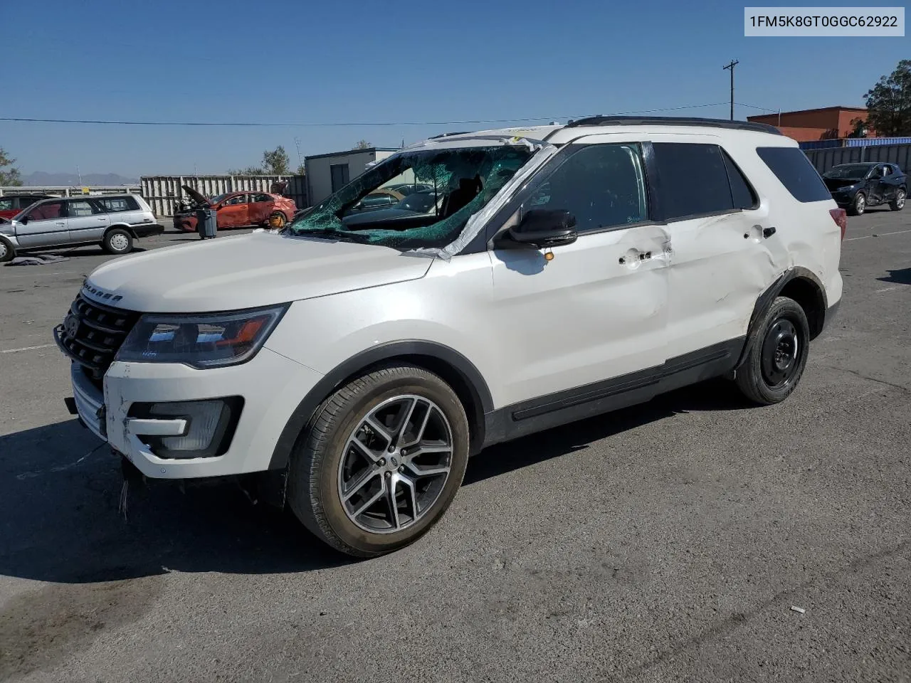 2016 Ford Explorer Sport VIN: 1FM5K8GT0GGC62922 Lot: 75370284